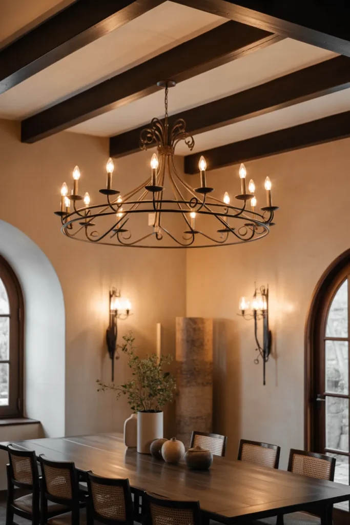 Wrought Iron Chandeliers as Statement Lighting