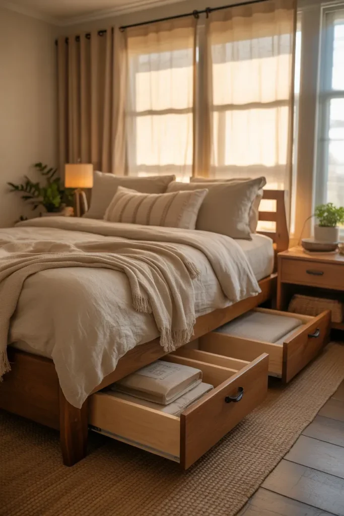 Bed With Drawers