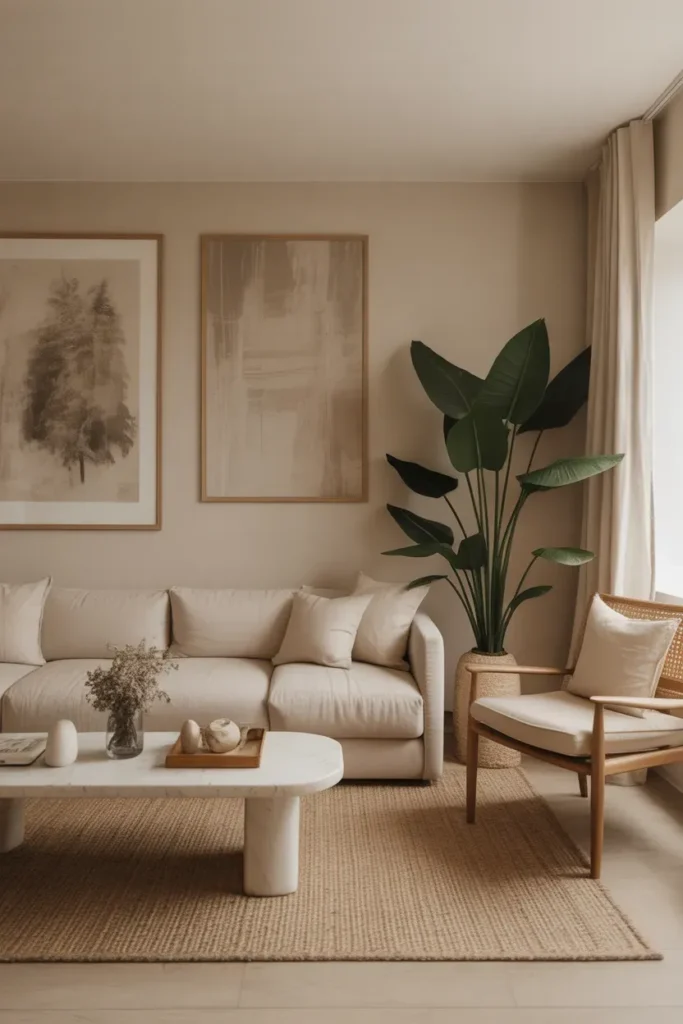 Beige Monochrome Layers