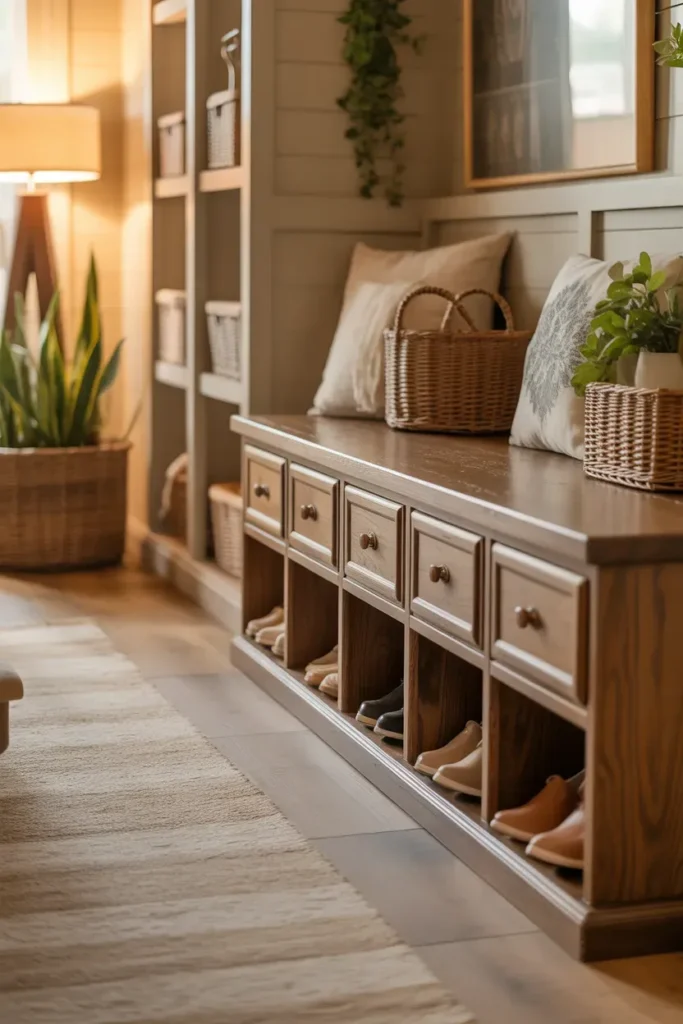 Bench With Shoe Storage