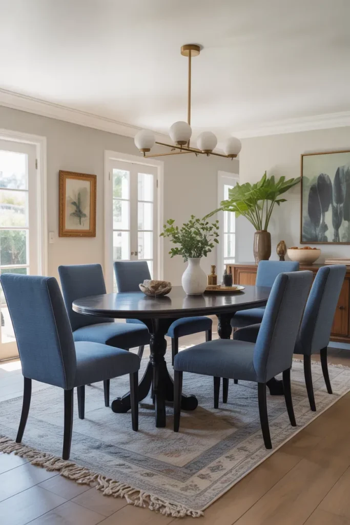 Blue Upholstered Chairs