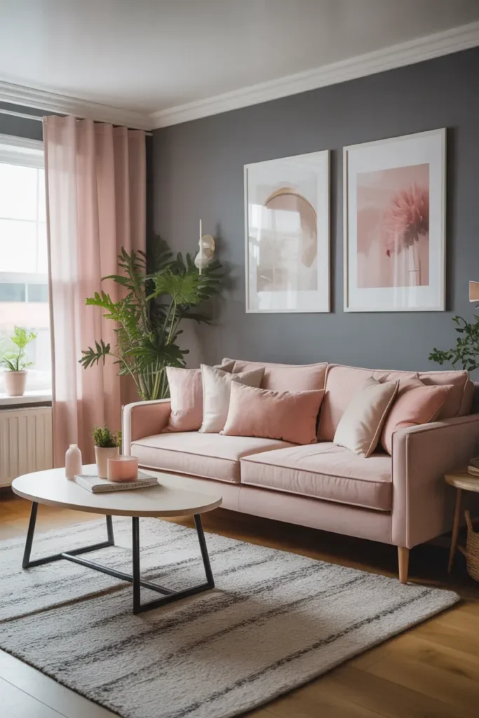 Blush And Grey Mix