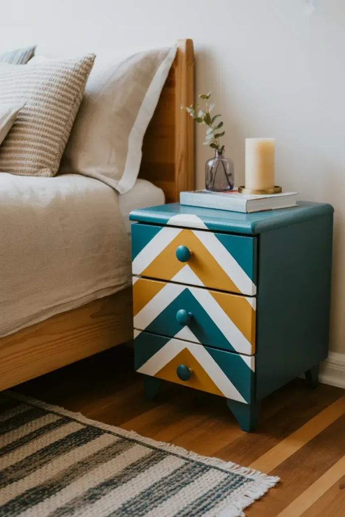 Chevron Side Table