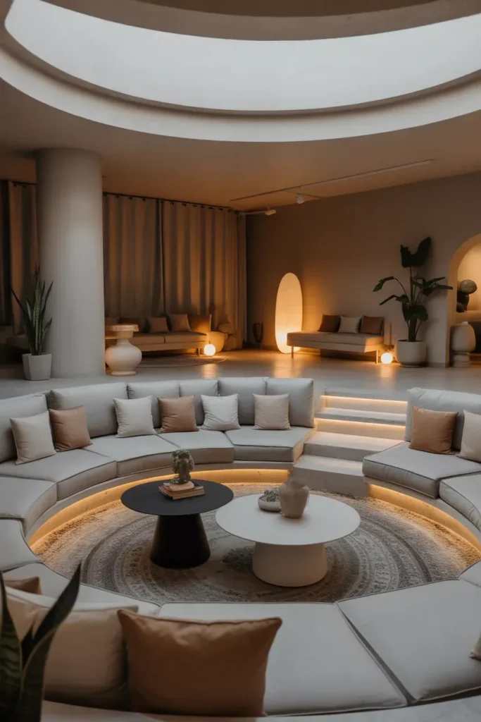 Circular Conversation Pit
