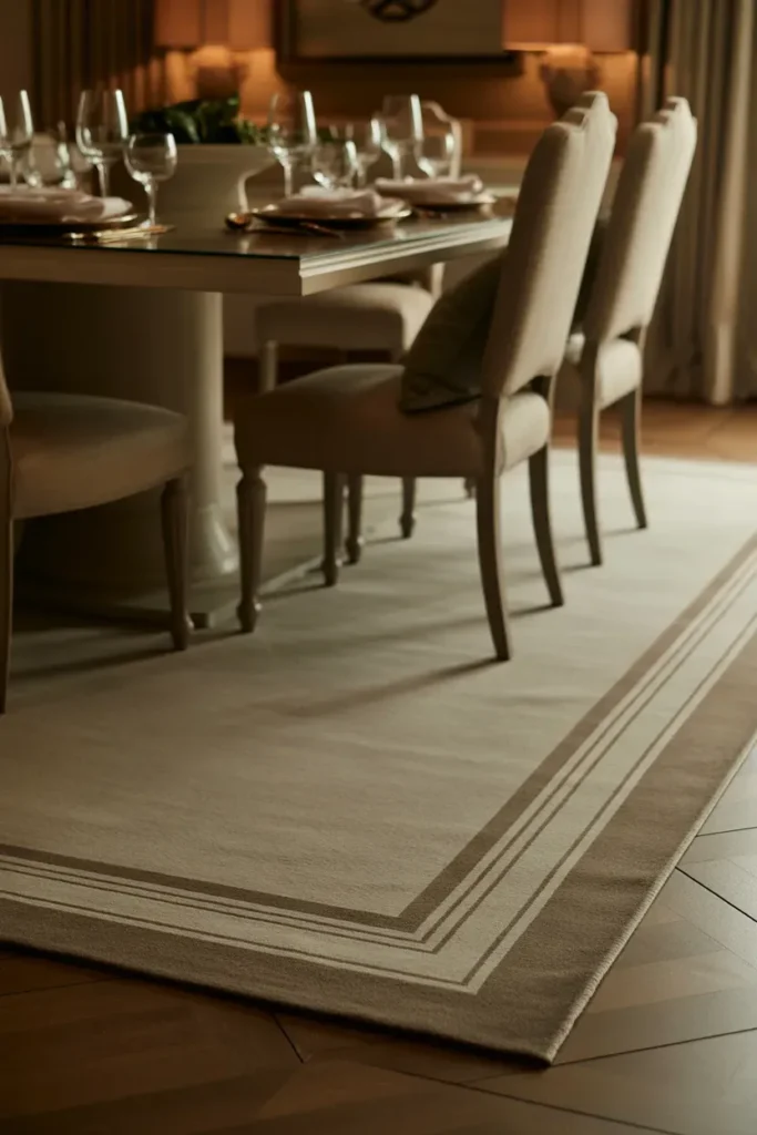 Classic Neutral Border Rug