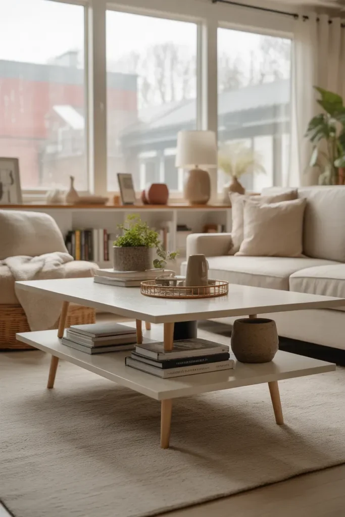 Coffee Table With Shelves
