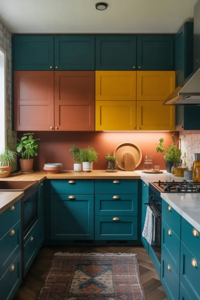 Color-Blocked Cabinet