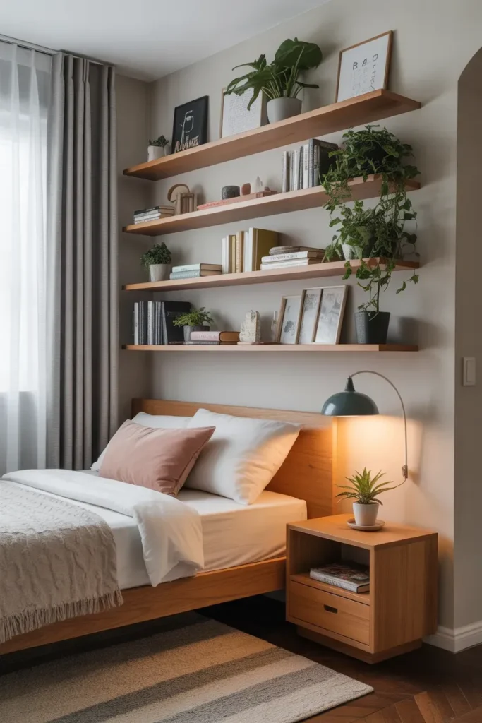 Compact Floating Shelves
