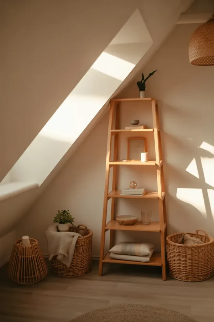 Corner Ladder Shelves