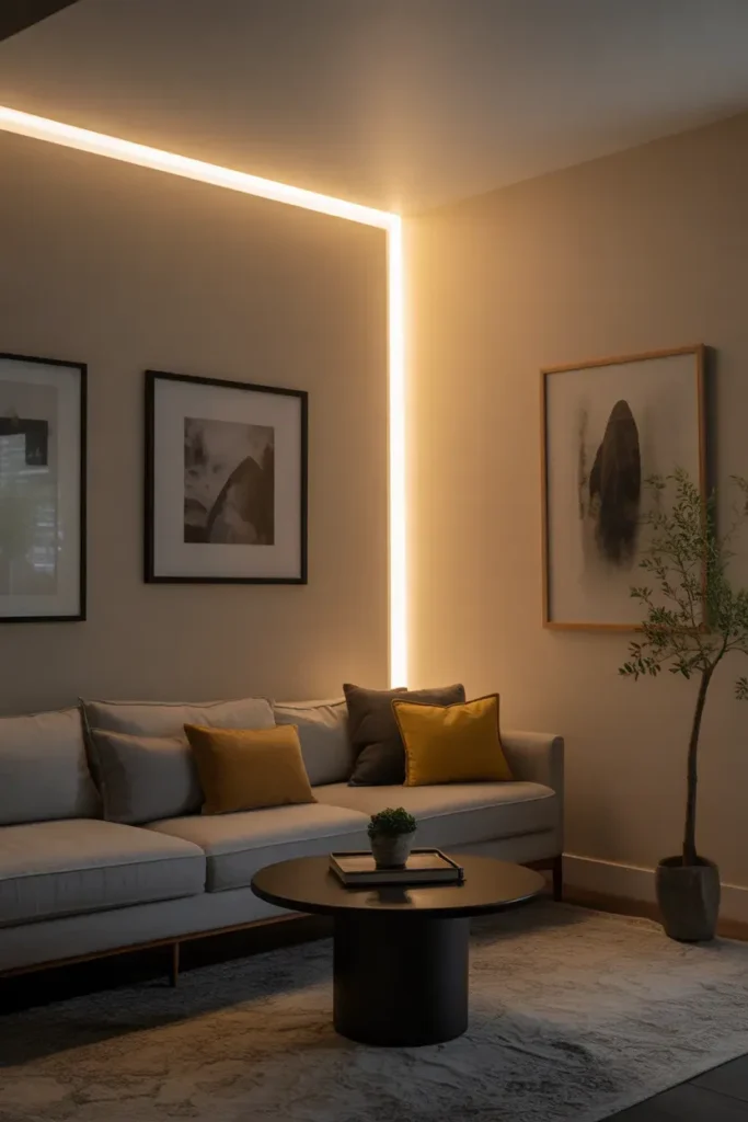Corner Uplighting