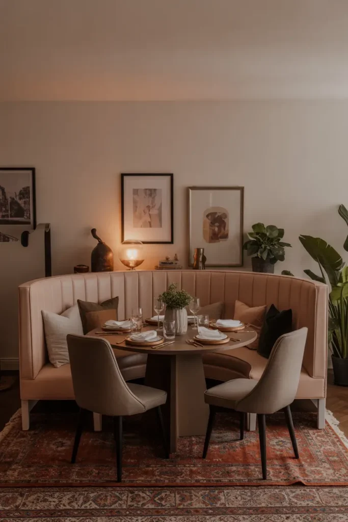 Curved Seating Banquette