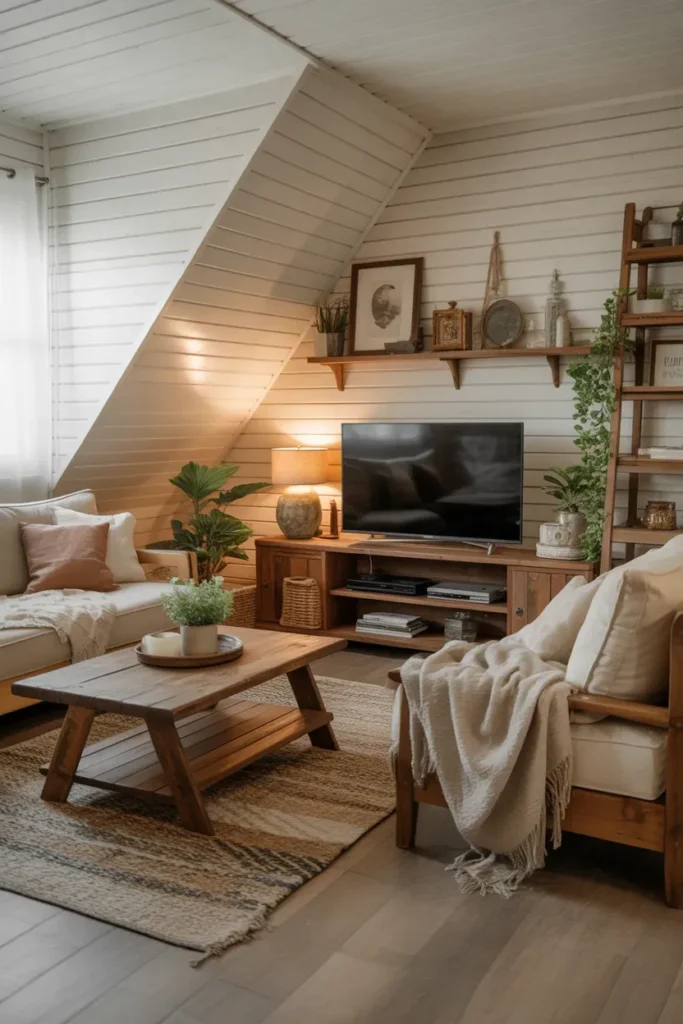 Farmhouse Attic TV Den