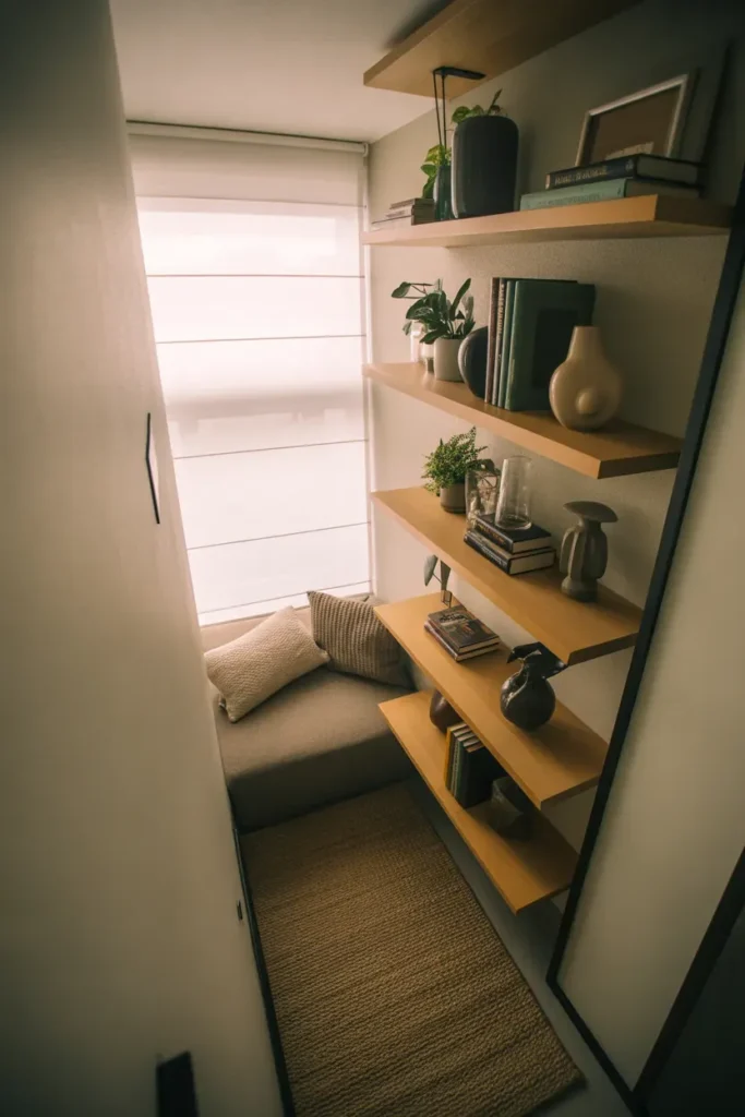 Floating Corner Shelves