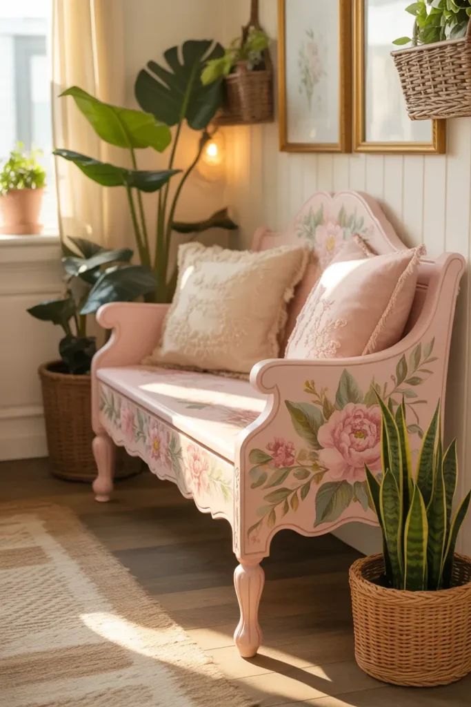 Floral Bench