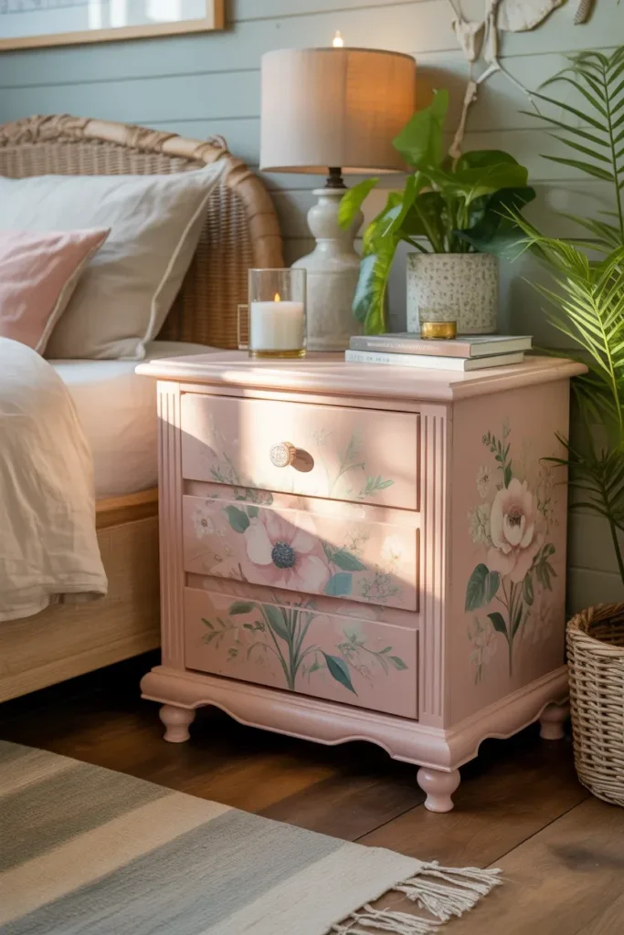Floral Nightstand