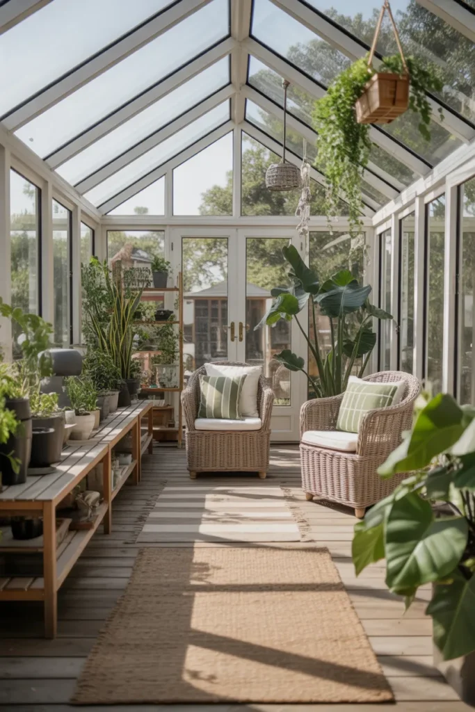 Glass-Enclosed Conservatory