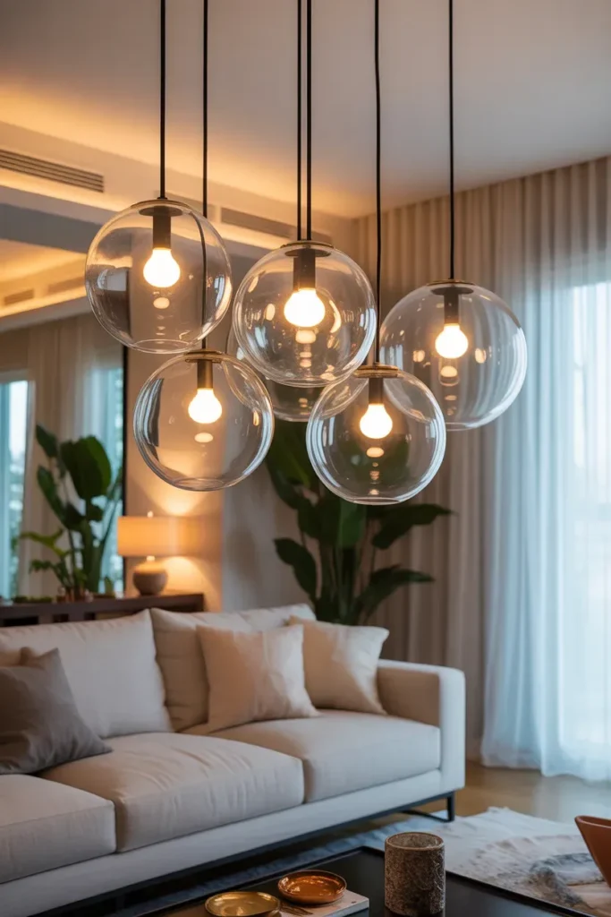Glass Pendant Clusters