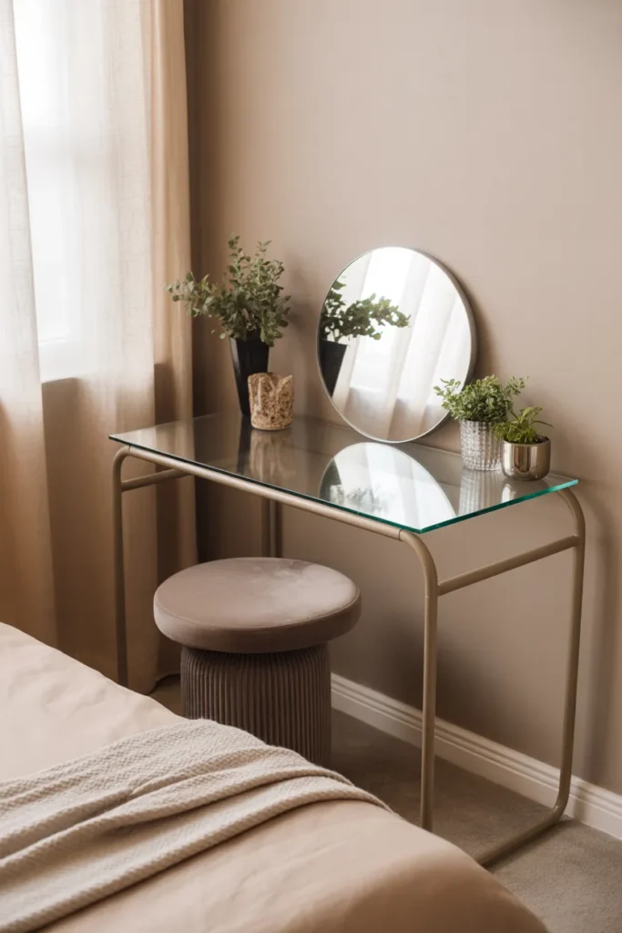Glass Shelf Vanity
