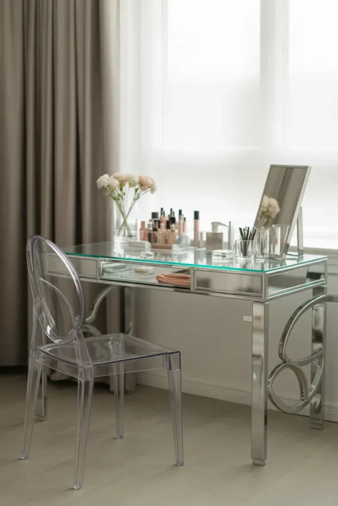 Glass Top Vanity