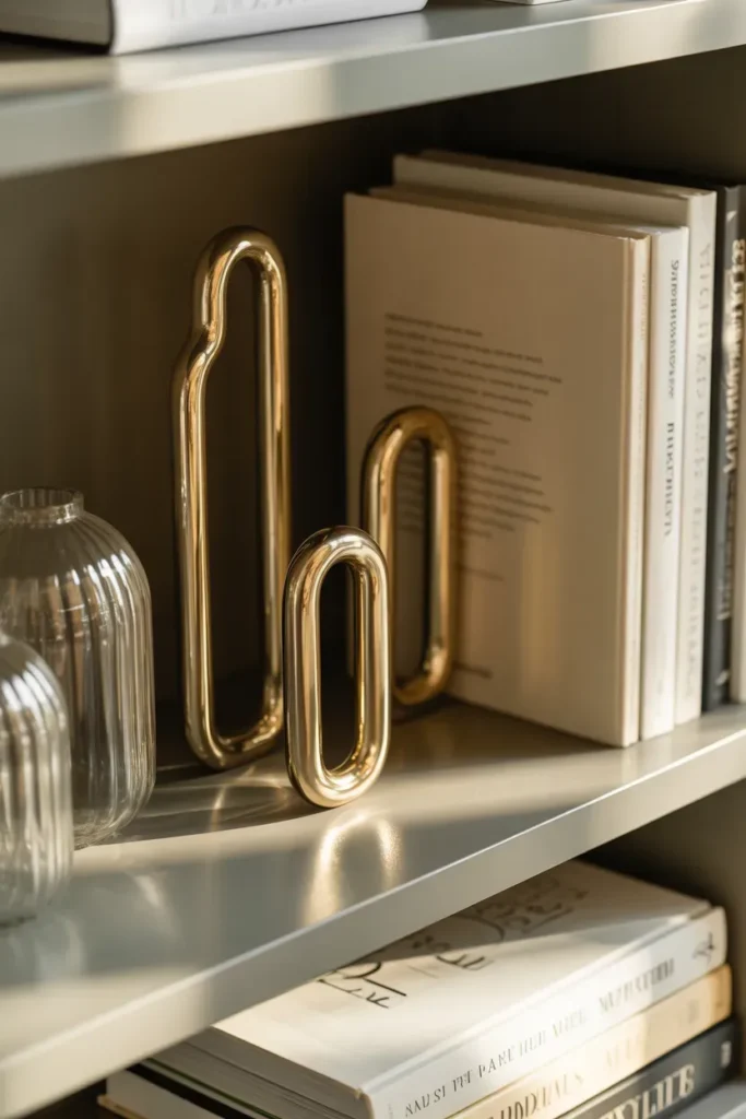 Glass and Metallic Accents