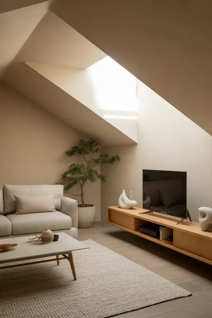 Japandi Attic TV Retreat