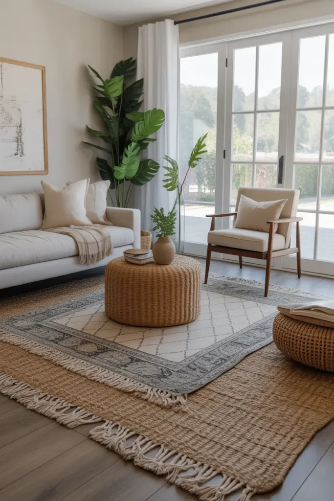 Layered Area Rugs