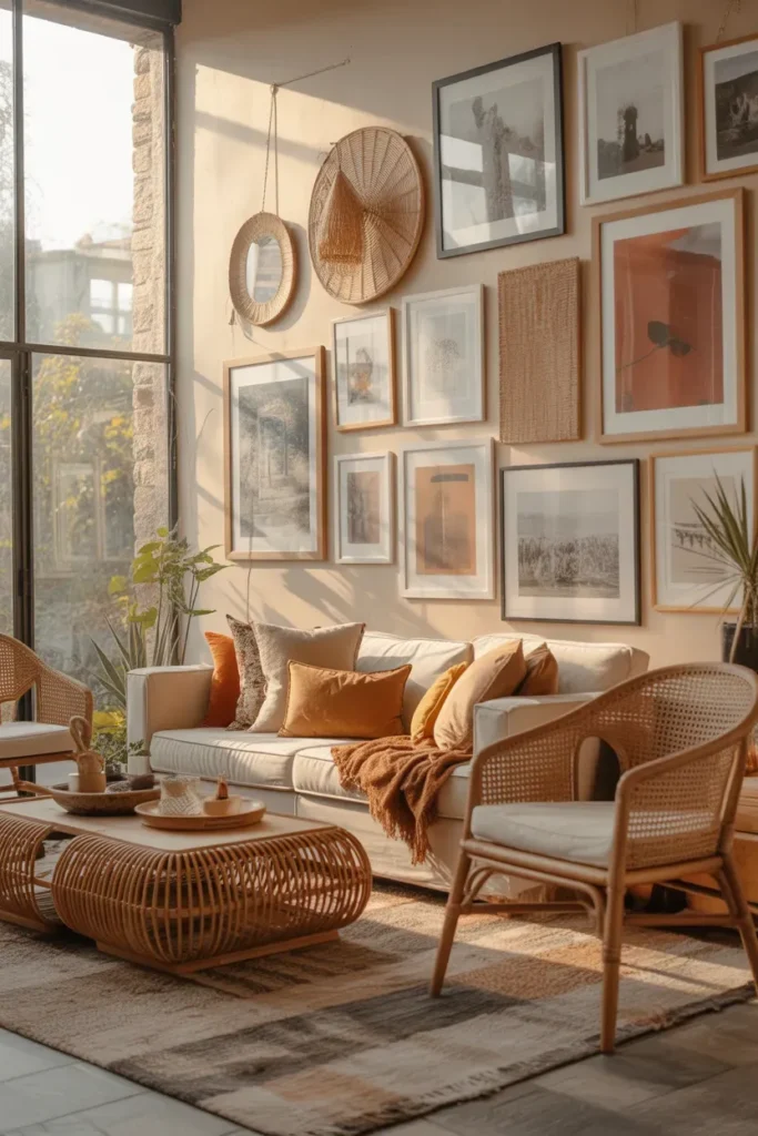 Layered Print Wall