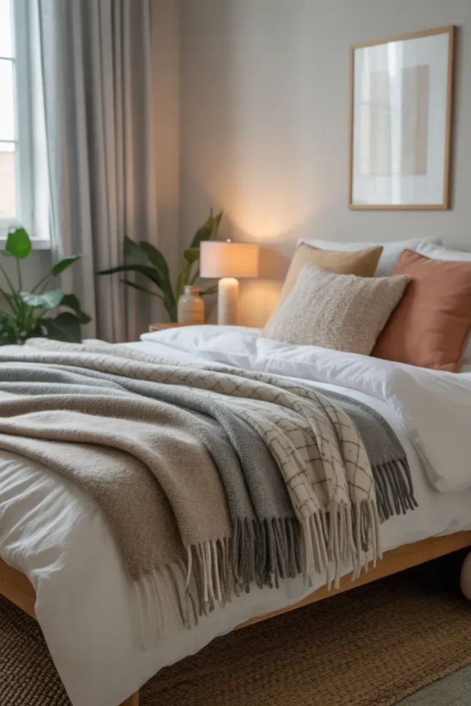 Layered Throw Blankets