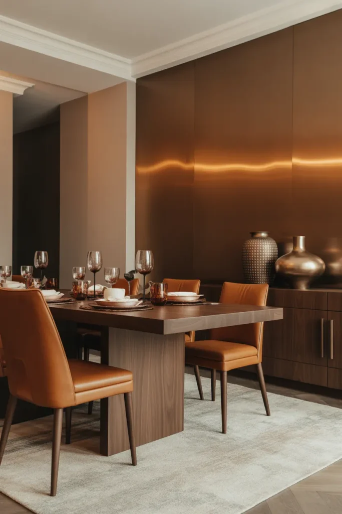 Metallic Finish Wall