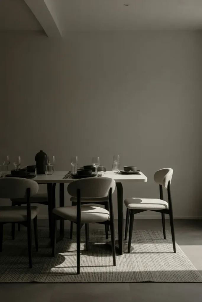 Minimal Monochrome Rug
