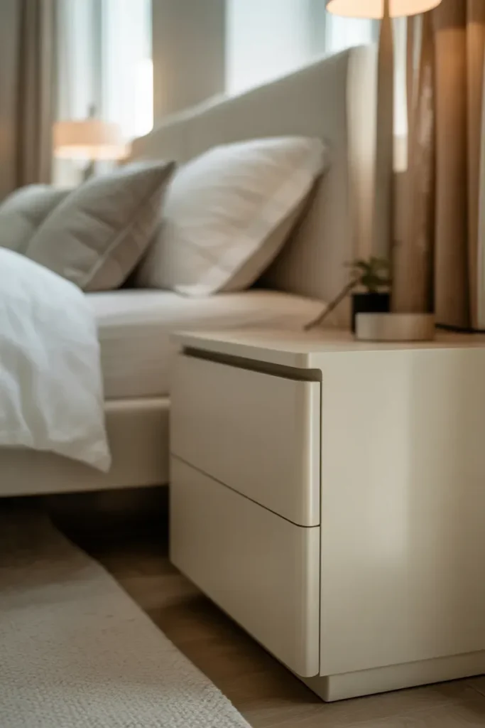Minimal White Nightstands