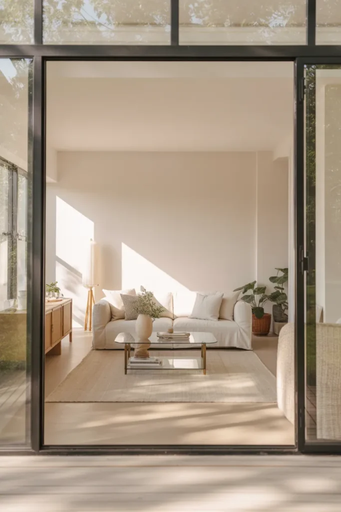 Minimalist Glass Lounge