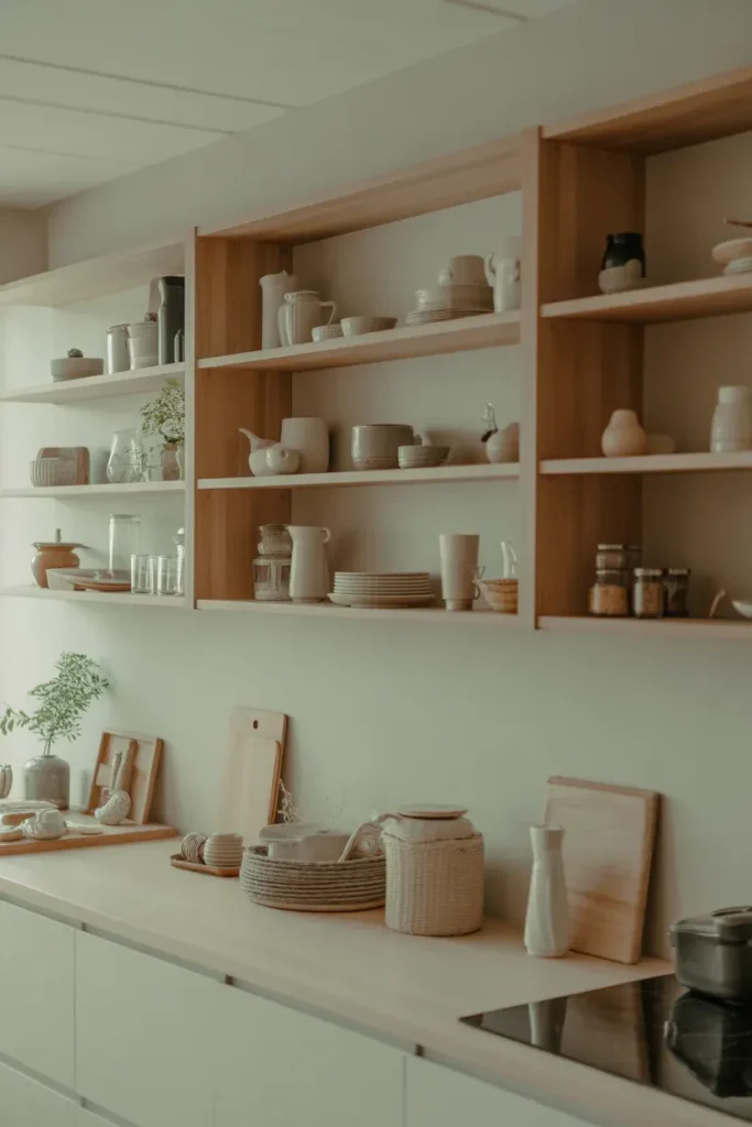 Minimalist Open Shelving