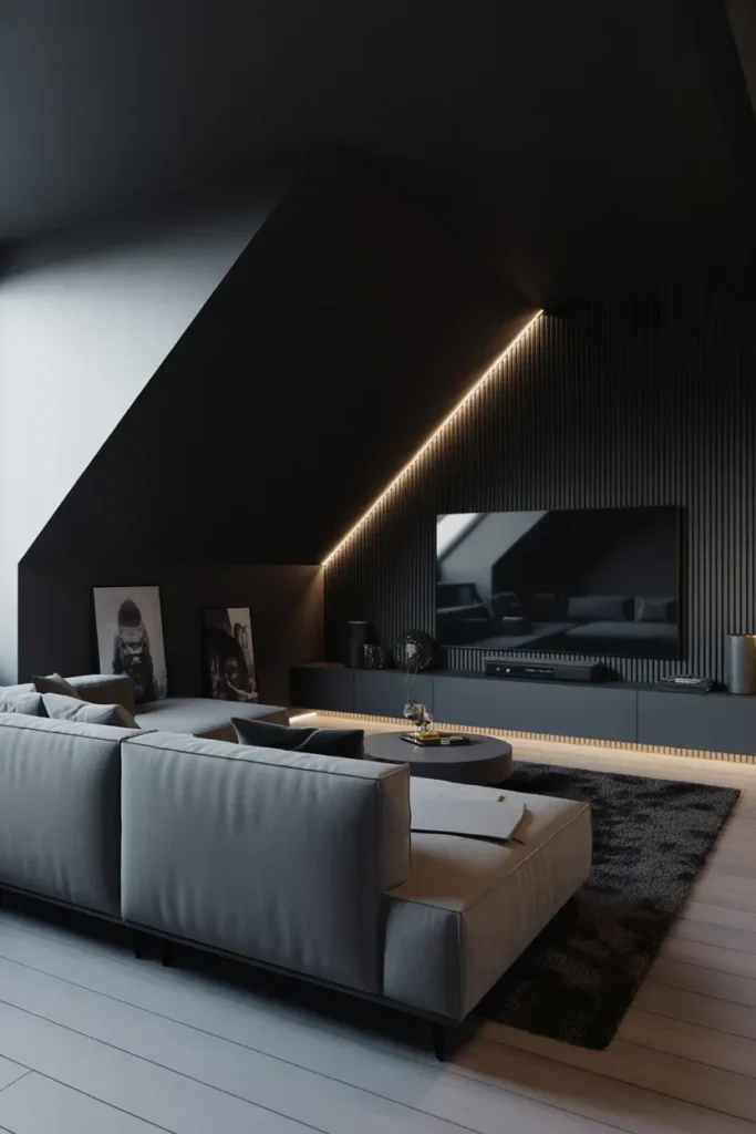 Modern Black Accent Theater