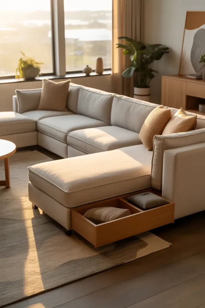 Modular Storage Sofa