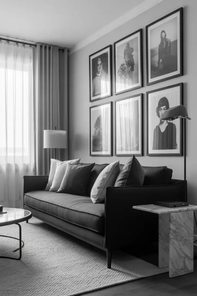 Monochrome Photo Wall