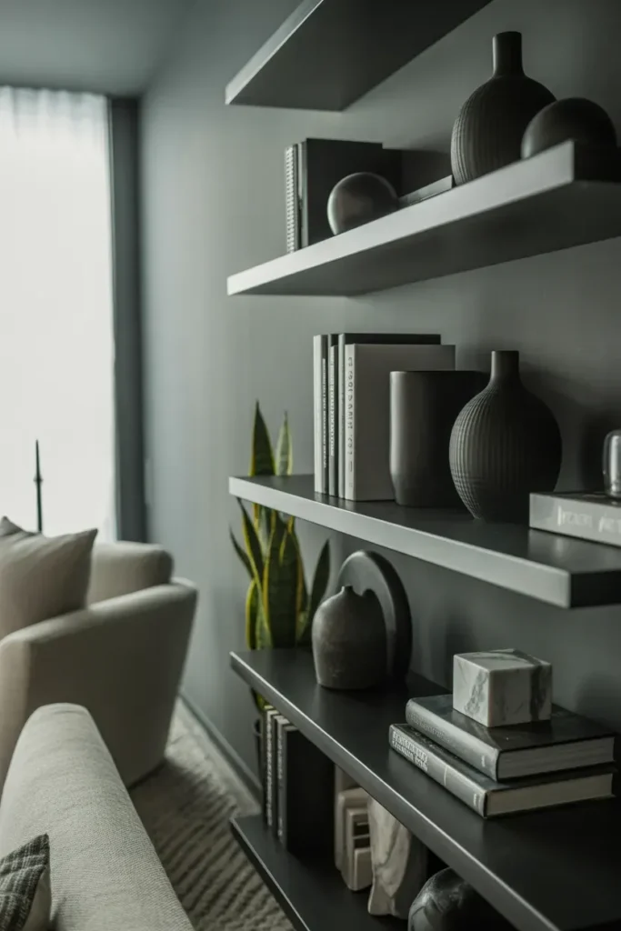 Monochrome Shelf Styling