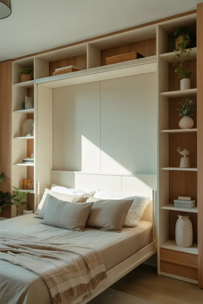 Murphy Bed With Shelves