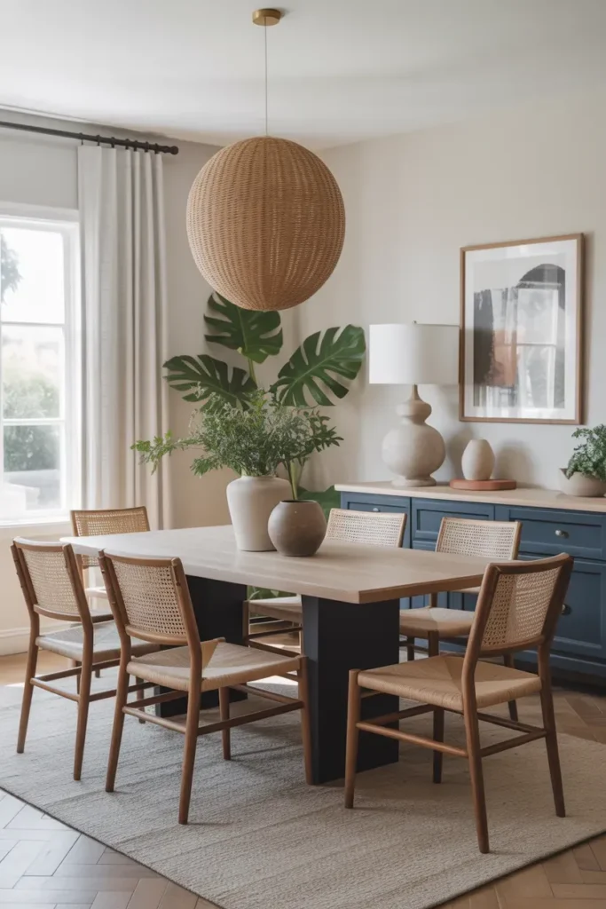 Navy Dining Table Base
