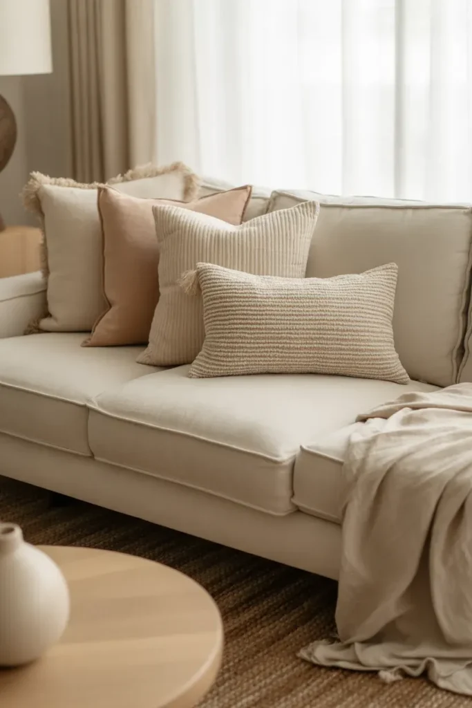 Neutral Layered Pillow Mix