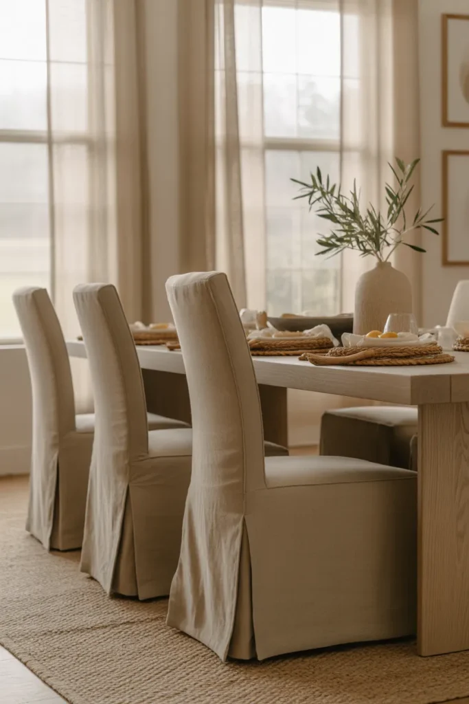 Neutral Linen Chairs