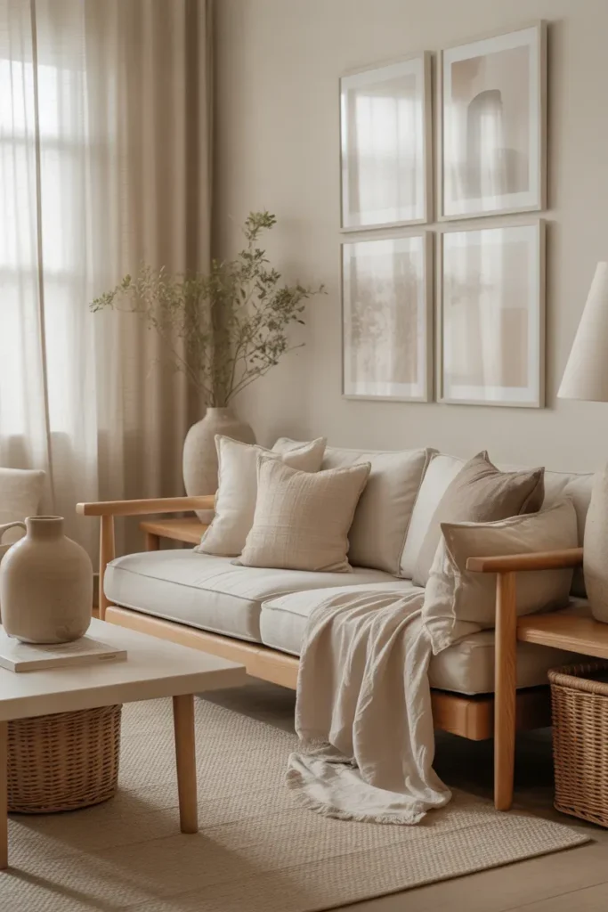 Neutral Tone Art Wall