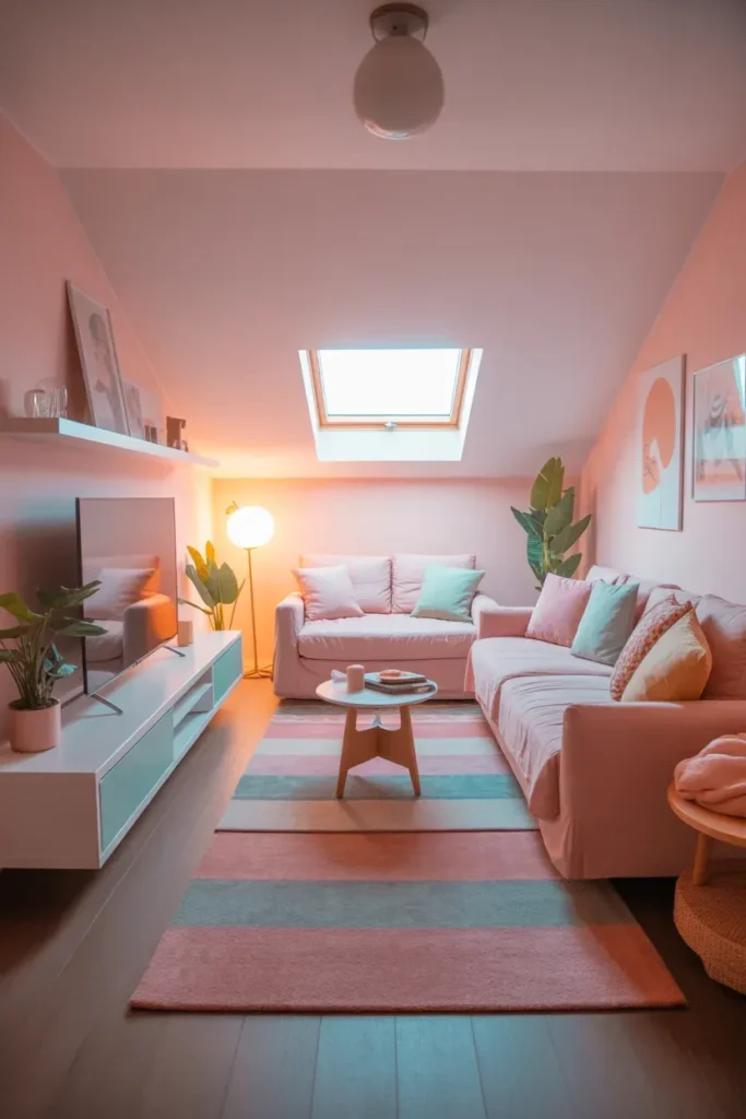 Pastel Attic Lounge