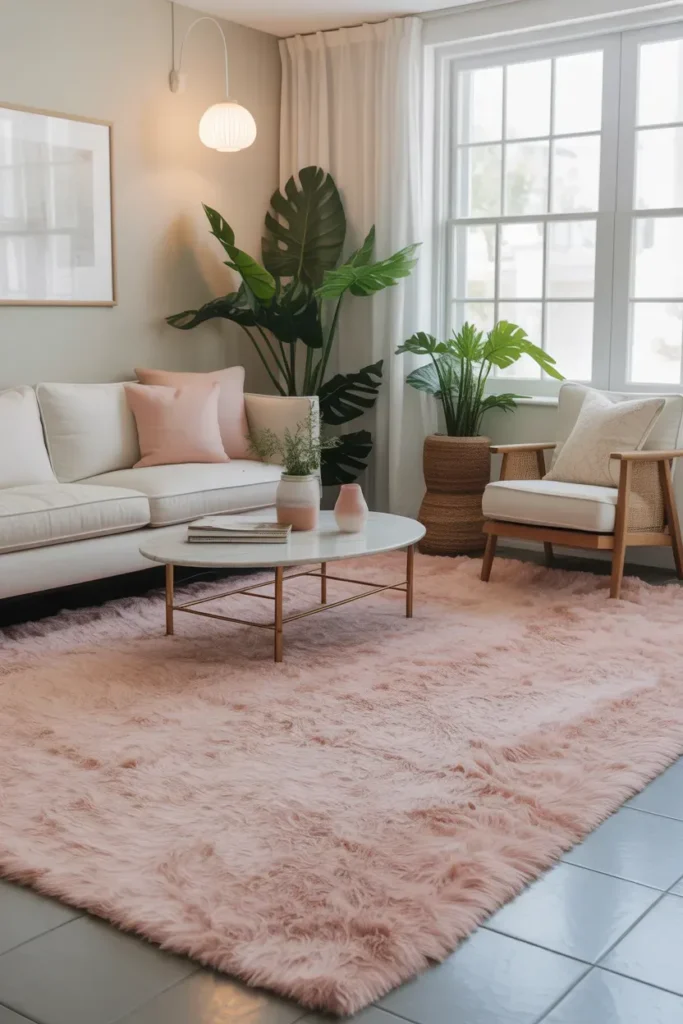 Pastel Pink Rug