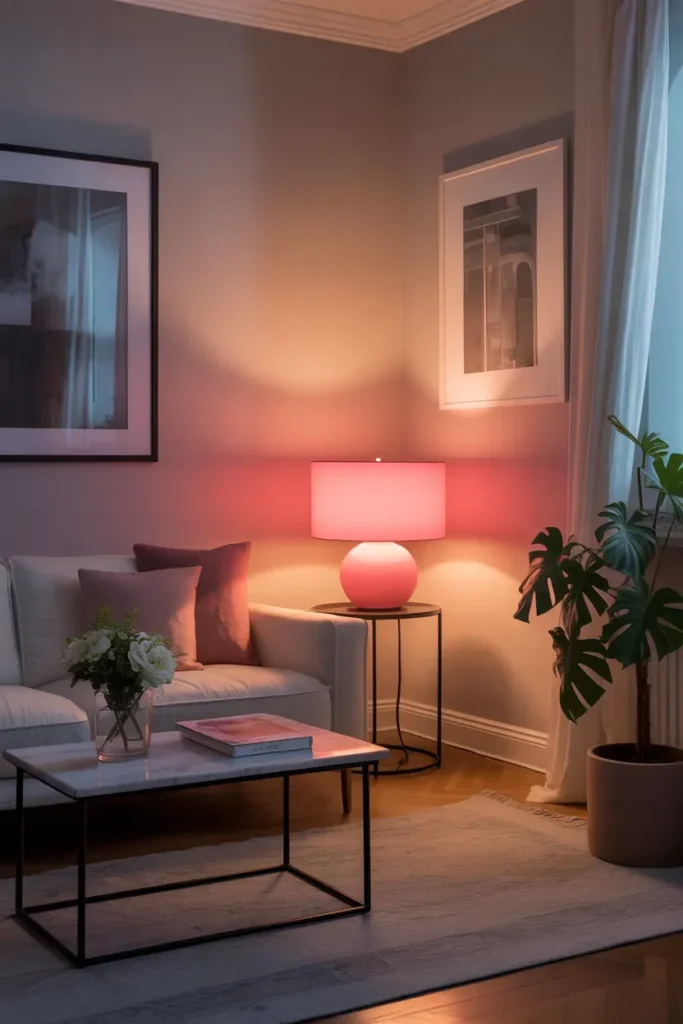Pink Lamp Accents