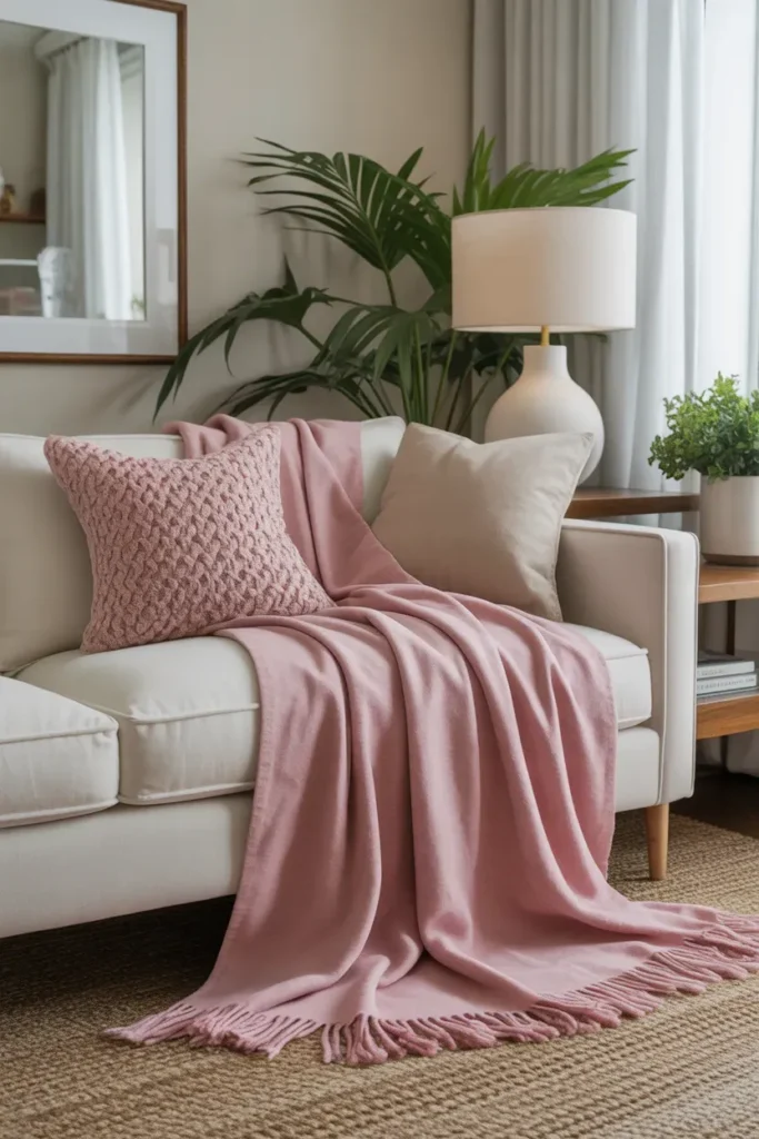 Pink Throw Layers