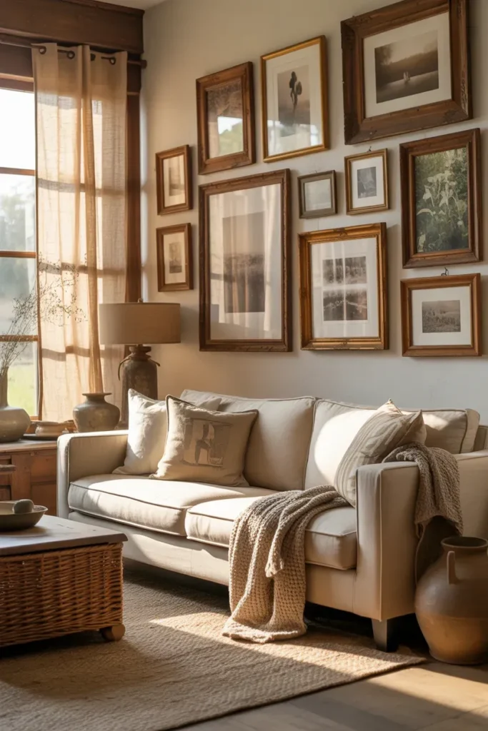 Rustic Wood Frame Wall