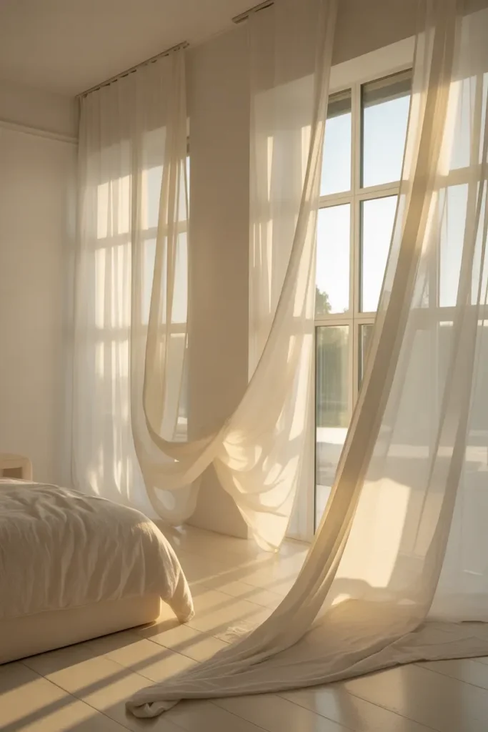 Sheer White Layers