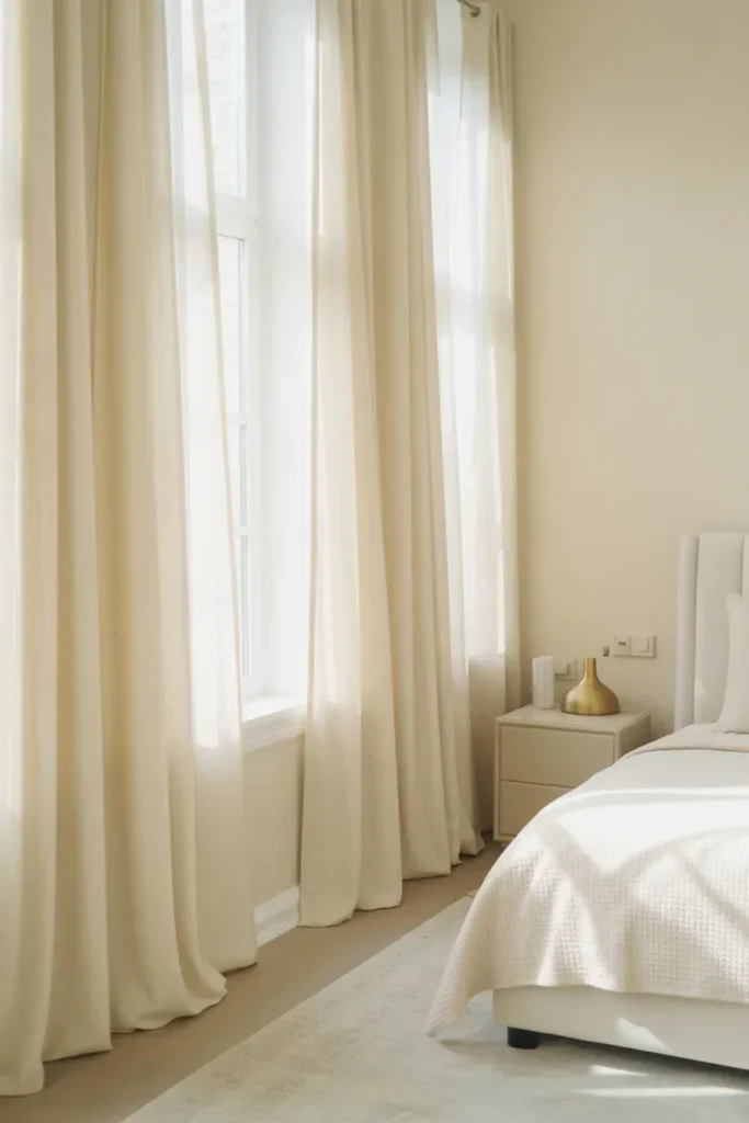 Soft Ivory Curtains
