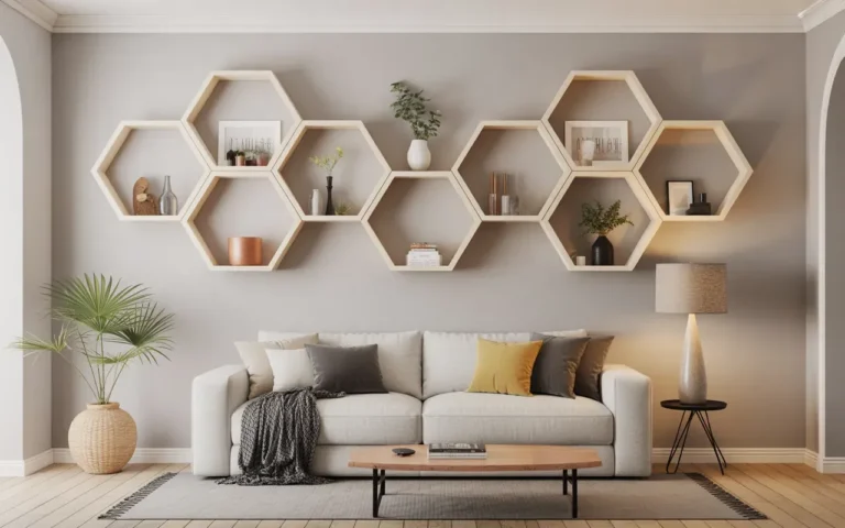 18 Nordic Hexagon Wall Shelf Ideas for Stylish Homes